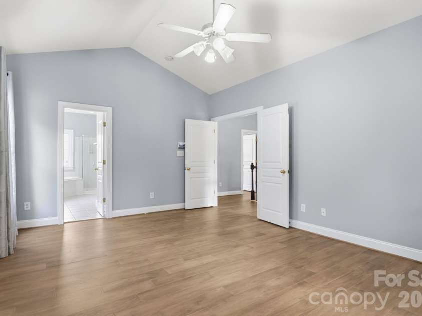2010 Seabiscuit Drive, Indian Trail, NC 28079.  MLS# CAR4364117, YatesRealty ID 13244. Primary Bedroom Vaulted Ceilings