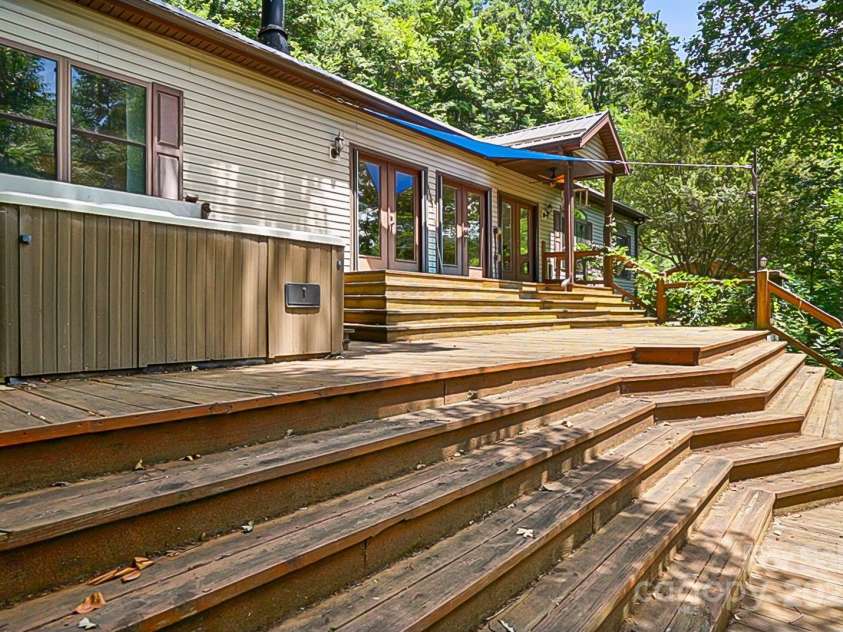 28 Back Stage Pass, Canton, NC 28716.  MLS# CAR4284833, YatesRealty ID 13277. 1000 sguare ft of decking 