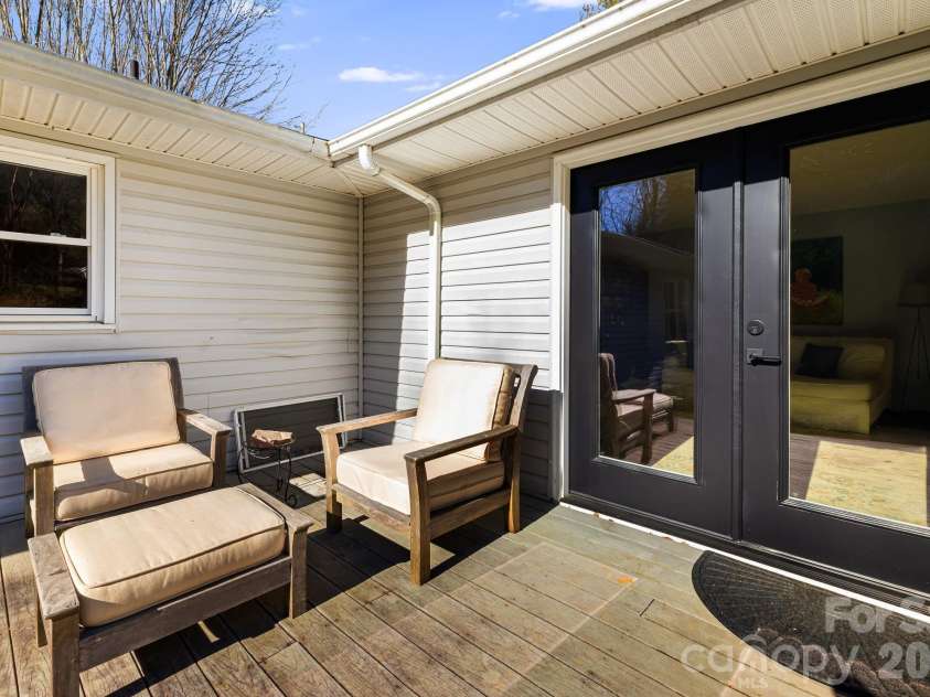 1590 Bruce Road, Mars Hill, NC 28754.  MLS# CAR4340824, YatesRealty ID 13285. Back porch