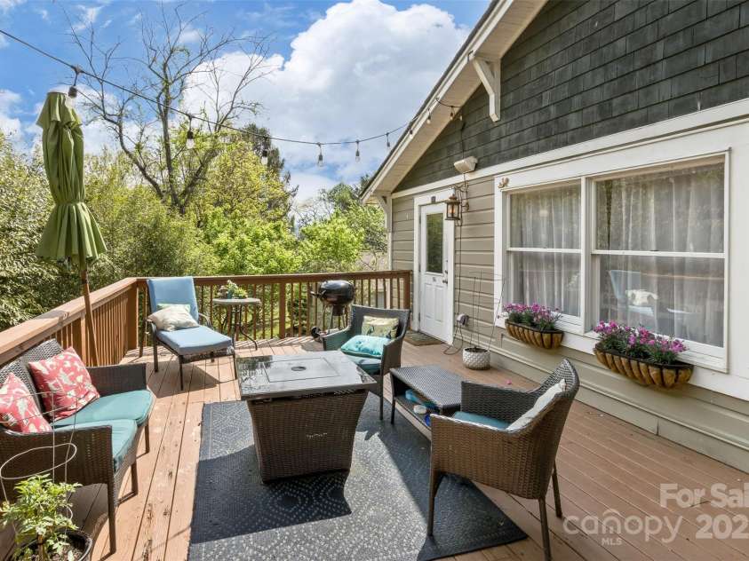 27 Townview Drive, Asheville, NC 28806.  MLS# CAR4247652, YatesRealty ID 13292. This area is GREAT for entertaining or relaxing on the dead end street.