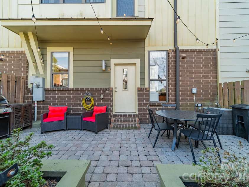 3409 Spencer Street, Charlotte, NC 28205.  MLS# CAR4357340, YatesRealty ID 13293. Back Patio Entry