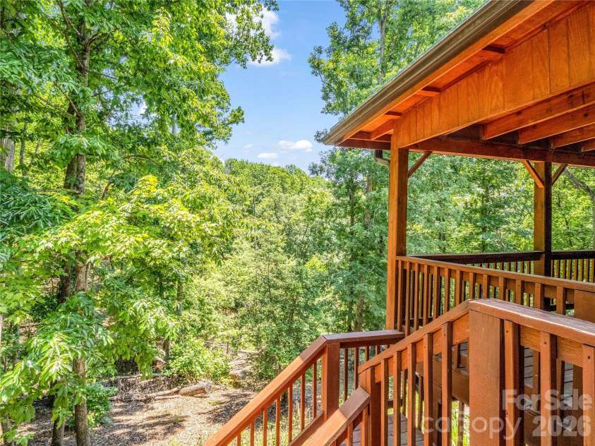 137 Amys Ridge Road, Lake Lure, NC 28746.  MLS# CAR4391704, YatesRealty ID 133. Back Deck