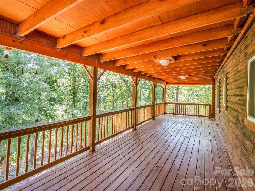 137 Amys Ridge Road, Lake Lure, NC 28746.  MLS# CAR4391704, YatesRealty ID 133. Back Deck