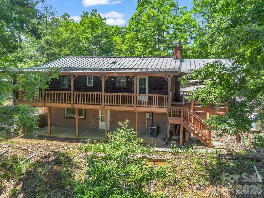 137 Amys Ridge Road, Lake Lure, NC 28746.  MLS# CAR4391704, YatesRealty ID 133. Back view