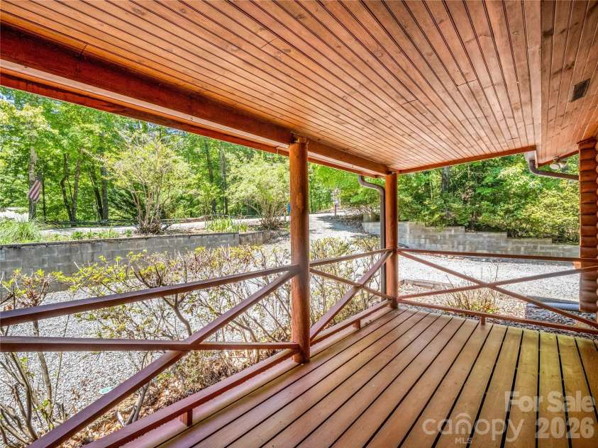 137 Amys Ridge Road, Lake Lure, NC 28746.  MLS# CAR4391704, YatesRealty ID 133. Front Porch