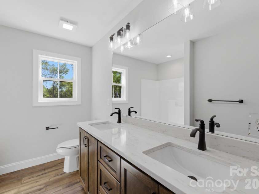 2587 Wallace Acres Lane, Lincolnton, NC 28092.  MLS# CAR4369112, YatesRealty ID 13302. Seconday Bathroom- double vanities 