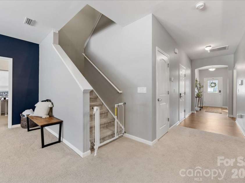 154 Sutters Mill Drive, Troutman, NC 28166.  MLS# CAR4356786, YatesRealty ID 13314. Large entry hallway!