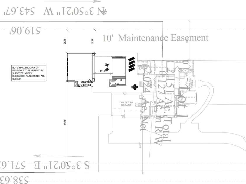 lot 1 Holbrook Road, Fort Mill, SC 29715.  MLS# CAR4288753, YatesRealty ID 1332. Site layout