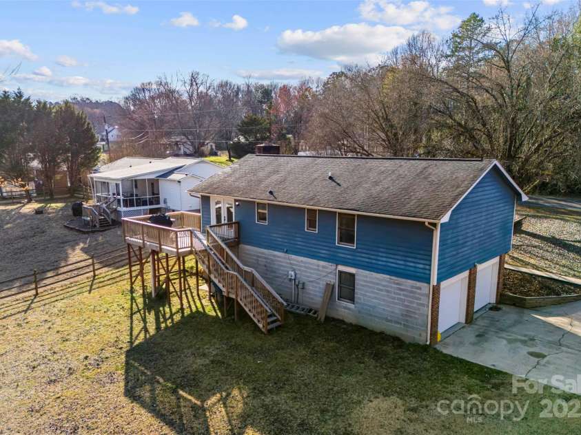 5034 Clearwater Lake Road, Mount Holly, NC 28120.  MLS# CAR4203029, YatesRealty ID 13328. Ariel Rear View
