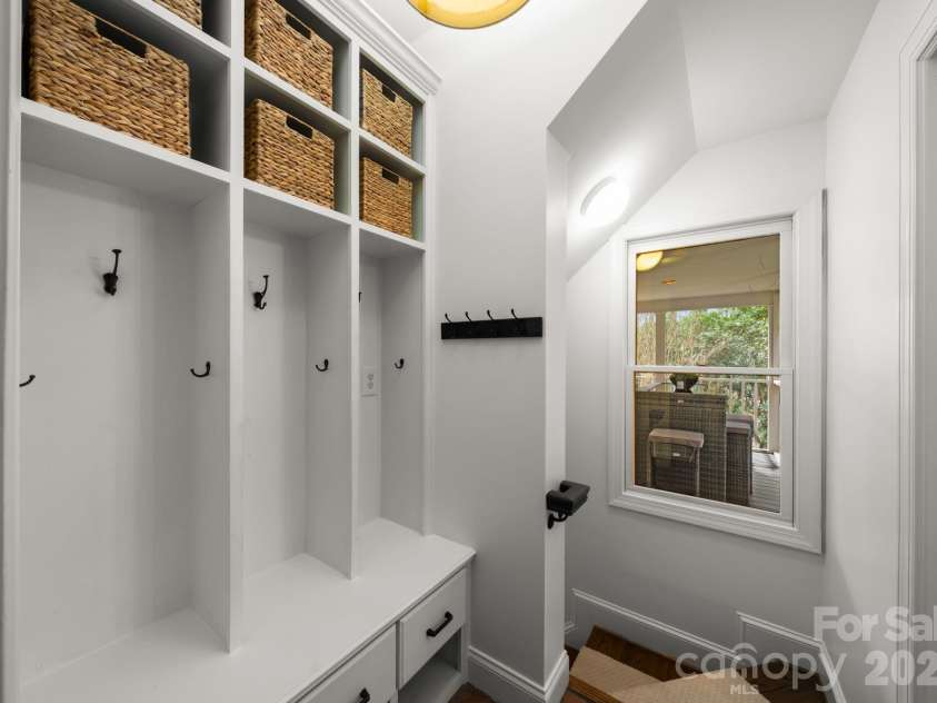 7024 Riesman Lane, Charlotte, NC 28210.  MLS# CAR4355789, YatesRealty ID 13329. Drop zone leading to lower-level. 