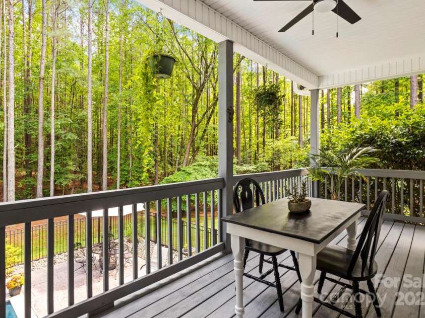 1956 Forest Ridge Drive, Stanley, NC 28164.  MLS# CAR4253801, YatesRealty ID 13330. Veranda outside of breakfast area