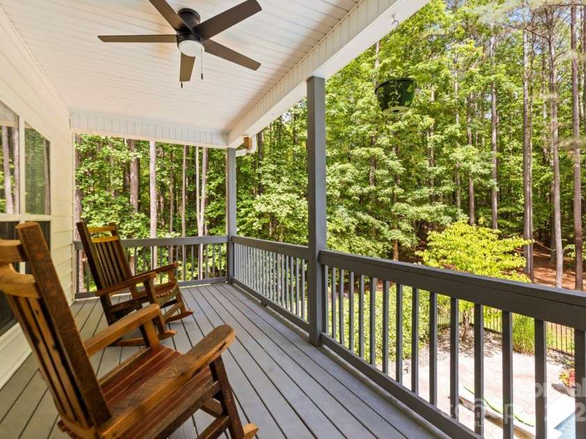 1956 Forest Ridge Drive, Stanley, NC 28164.  MLS# CAR4253801, YatesRealty ID 13330. Veranda outside of primary suite