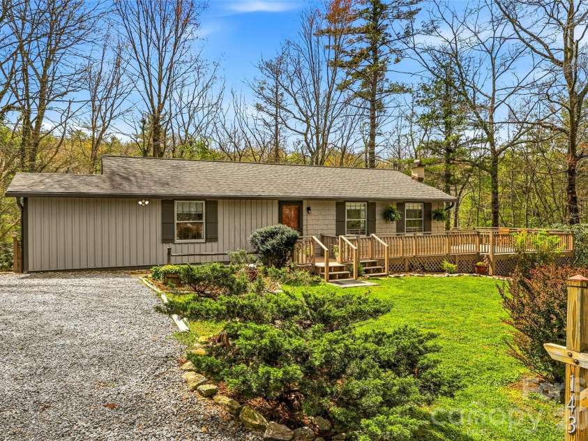 143 Rocky Ridge Road, Pisgah Forest, NC 28768.  MLS# CAR4364928, YatesRealty ID 13336. Front exterior