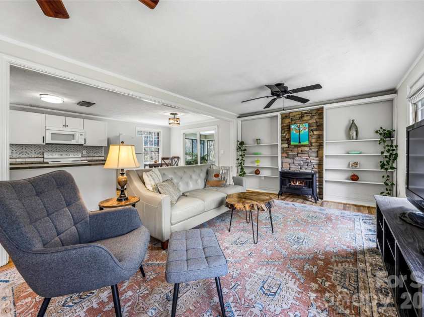 143 Rocky Ridge Road, Pisgah Forest, NC 28768.  MLS# CAR4364928, YatesRealty ID 13336. Open floor plan