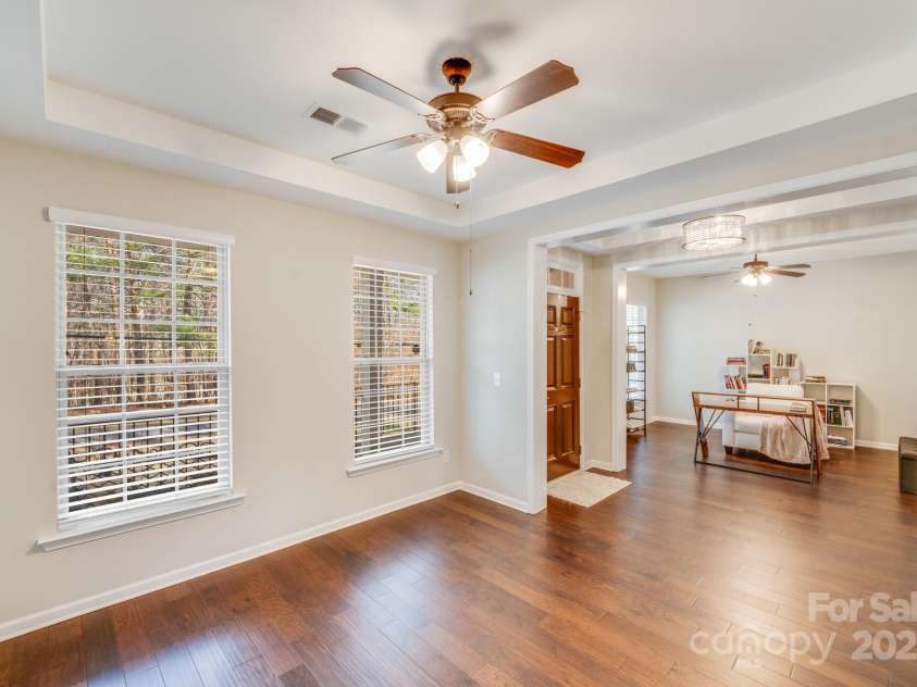 220 Kenway Loop, Mooresville, NC 28117.  MLS# CAR4231089, YatesRealty ID 13351. Dining Room overlooking front porch views
