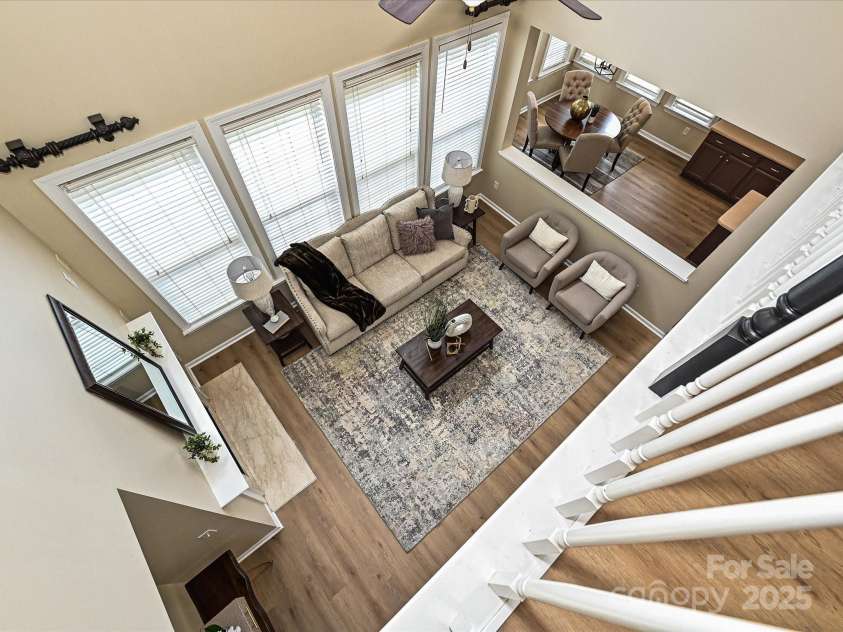 9700 Ravenscroft Lane, Concord, NC 28027.  MLS# CAR4256328, YatesRealty ID 13353. Great Room