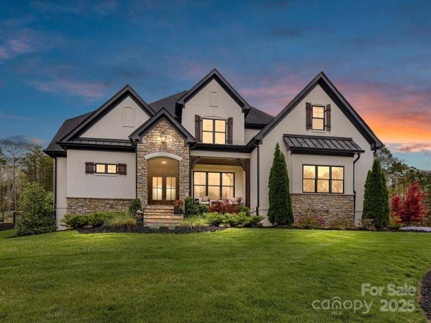 2954 Holbrook Road, Fort Mill, SC 29715.  MLS# CAR4254159, YatesRealty ID 13354. Front Elevation Twilight