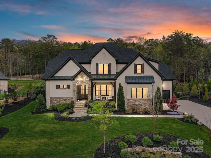 2954 Holbrook Road, Fort Mill, SC 29715.  MLS# CAR4254159, YatesRealty ID 13354. Front Elevation Twilight