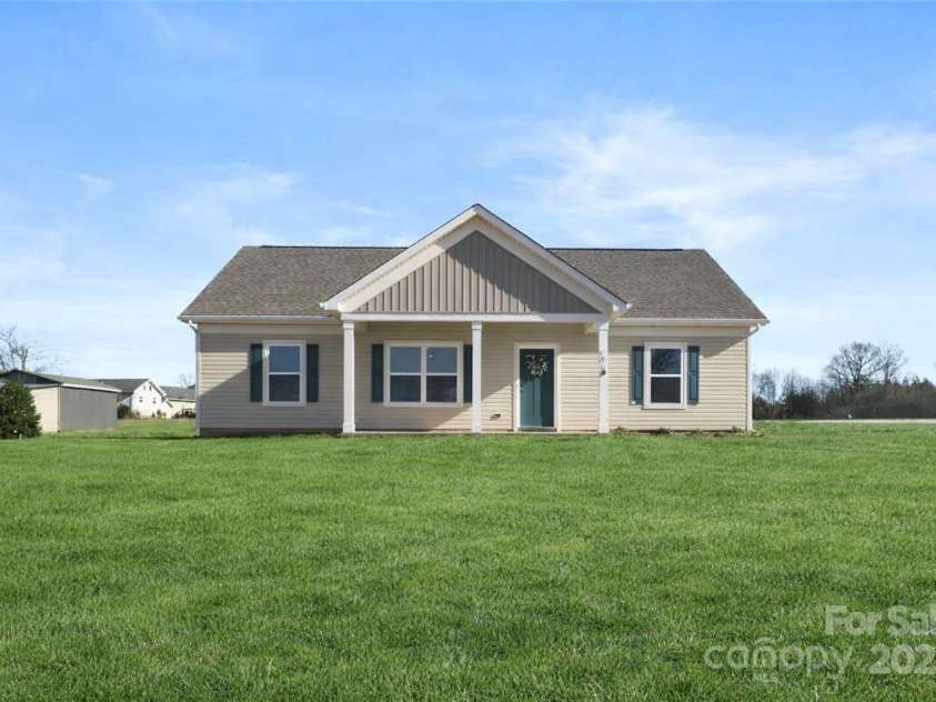 101 Allen Hills Way, Olin, NC 28660.  MLS# CAR4332375, YatesRealty ID 13363. Virtually staged to show how home would look with grass fully grown.