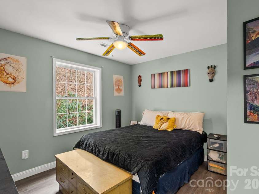 842 Grouse Road, Clyde, NC 28721.  MLS# CAR4326443, YatesRealty ID 13378. Bedroom 2
