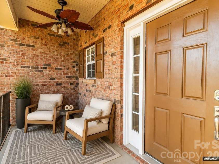 3908 Hazel Downe Way, Rock Hill, SC 29732.  MLS# CAR4356974, YatesRealty ID 13385. Virtually Staged Front Porch