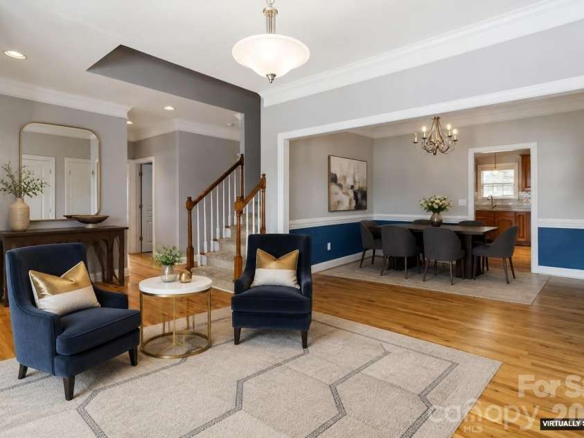 3908 Hazel Downe Way, Rock Hill, SC 29732.  MLS# CAR4356974, YatesRealty ID 13385. Virtually staged Living Room/Dining Room