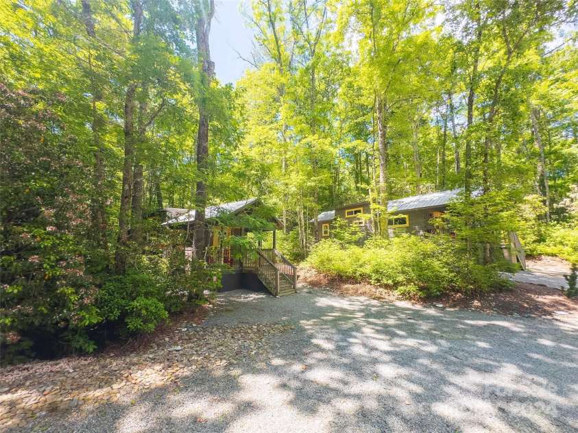78 Smiling Fox Trail, Brevard, NC 28712.  MLS# CAR4176816, YatesRealty ID 134. Cabins 1 and 2