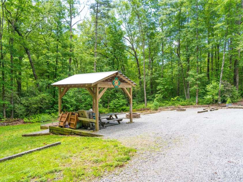 78 Smiling Fox Trail, Brevard, NC 28712.  MLS# CAR4176816, YatesRealty ID 134. Picnic area