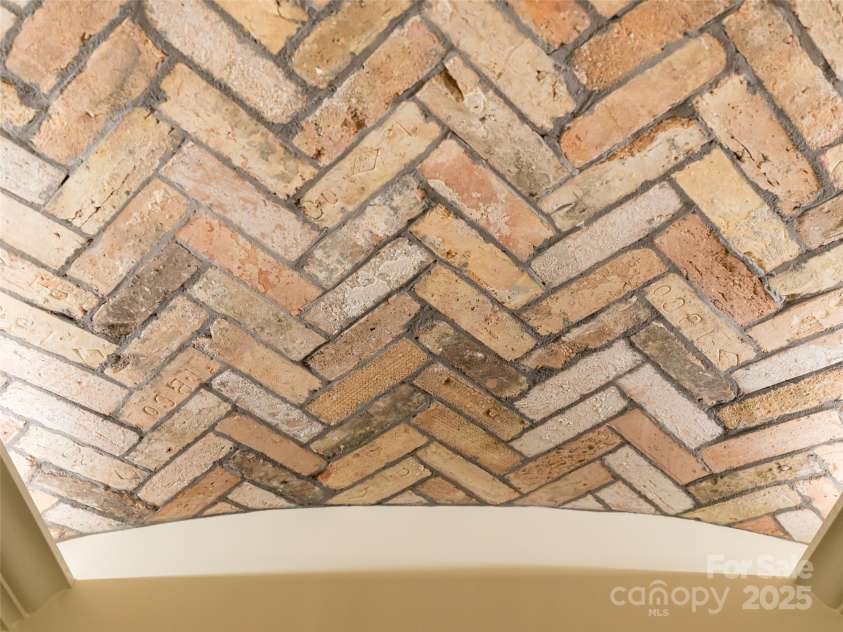 87 Chantilly Drive, Asheville, NC 28804.  MLS# CAR4306861, YatesRealty ID 13417. Brick barrel vaulted ceiling