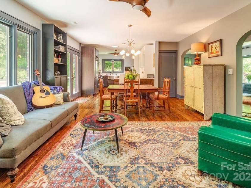 2102 Walnut CreeK Road, Marshall, NC 28753.  MLS# CAR4235544, YatesRealty ID 13420. Lovely Windows & Hardwoods