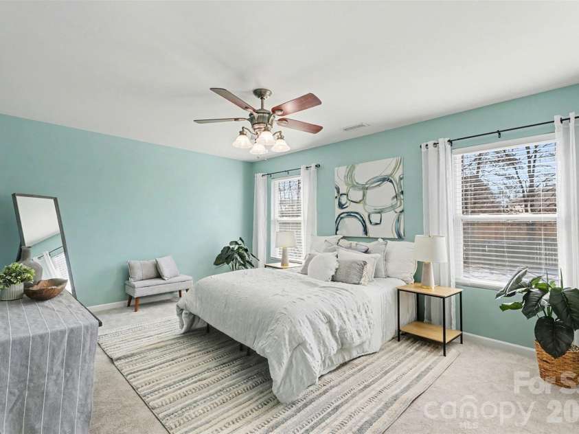 1806 Tradd Avenue, Clover, SC 29710.  MLS# CAR4362230, YatesRealty ID 13421. Primary bedroom with new carpet