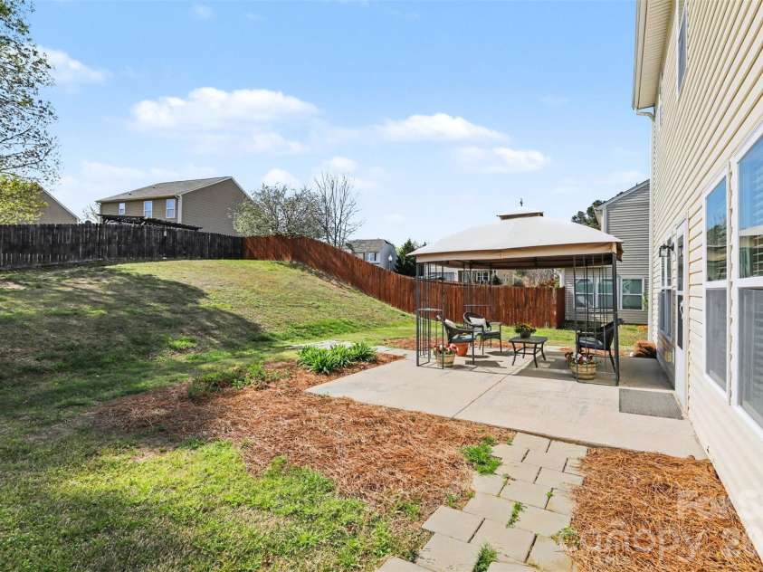1806 Tradd Avenue, Clover, SC 29710.  MLS# CAR4362230, YatesRealty ID 13421. View of the back yard
