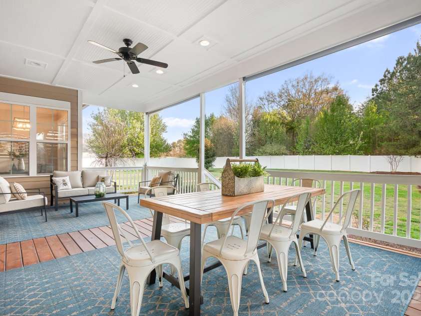 121 Dabbling Duck Circle, Mooresville, NC 28117.  MLS# CAR4232338, YatesRealty ID 13427. Covered rear porch