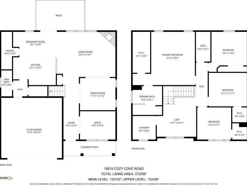 16819 Cozy Cove Road, Charlotte, NC 28278.  MLS# CAR4347170, YatesRealty ID 13433. Floor plan
