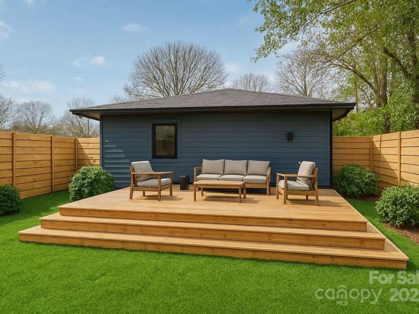 531 Manhasset Road, Charlotte, NC 28209.  MLS# CAR4217277, YatesRealty ID 13433. VIRTUAL RENDERING + perfect backyard for a personal touch!