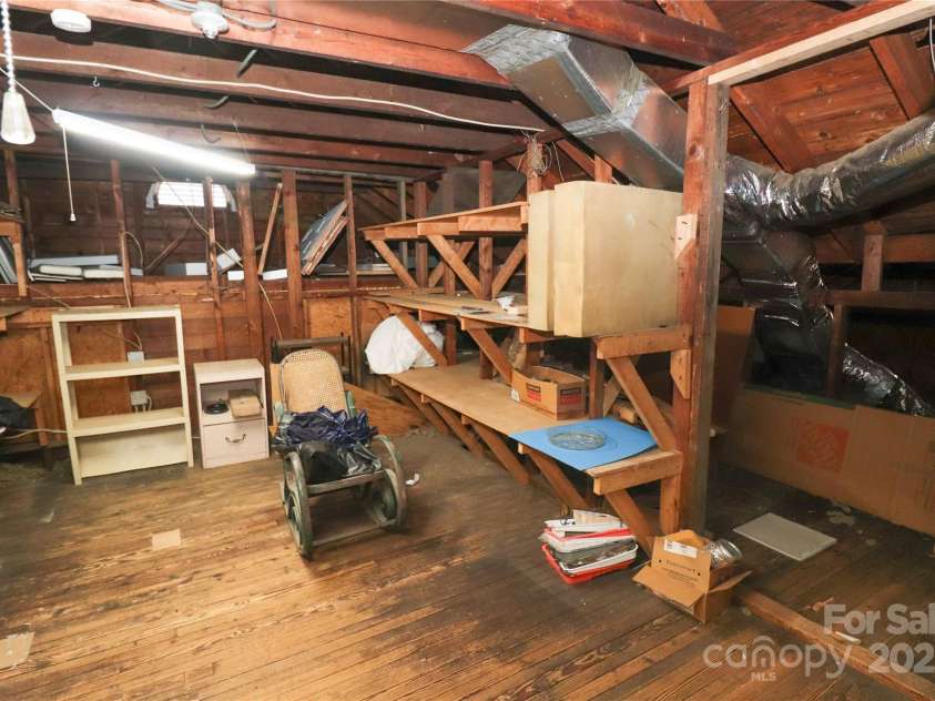 605 US 70 Highway, Hildebran, NC 28637.  MLS# CAR4321162, YatesRealty ID 13435. Attic Storage