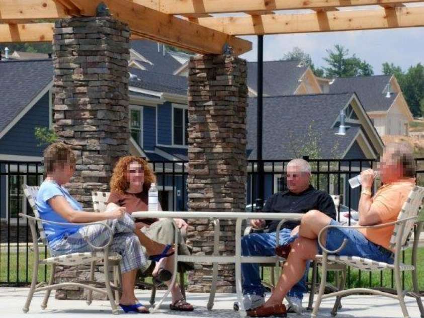 20 Brookstone Place, Candler, NC 28715.  MLS# CAR4248031, YatesRealty ID 13436. Meet new friends by the pool