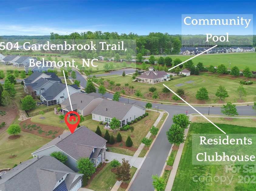 504 Gardenbrook Trail, Belmont, NC 28012.  MLS# CAR4248386, YatesRealty ID 13437. 
