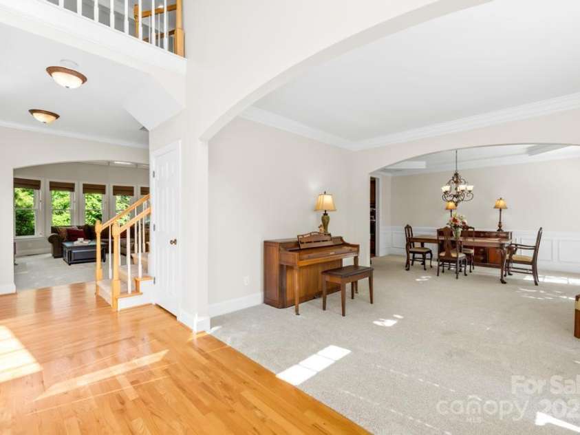 9311 St Barts Lane, Huntersville, NC 28078.  MLS# CAR4255582, YatesRealty ID 13449. Living and dining room to the right of the Foyer