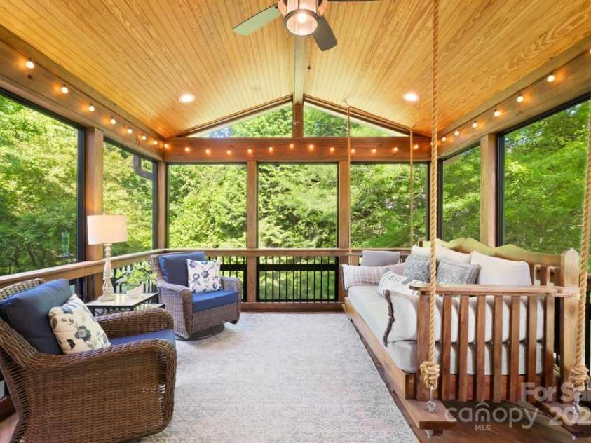 9311 St Barts Lane, Huntersville, NC 28078.  MLS# CAR4255582, YatesRealty ID 13449. Screen porch added in 2021 fully permitted! Swing bed does NOT CONVEY.