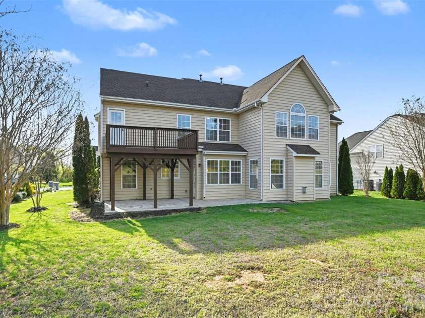 7512 Chasewater Drive, Harrisburg, NC 28075.  MLS# CAR4360354, YatesRealty ID 13455. Backyard