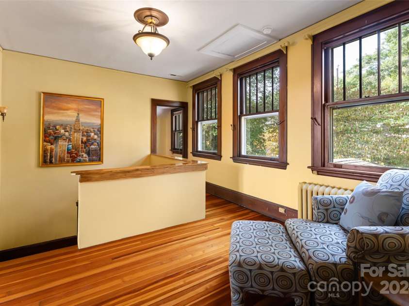56 Sherwood Road, Asheville, NC 28803.  MLS# CAR4180458, YatesRealty ID 13457. Upstairs Reading Hall