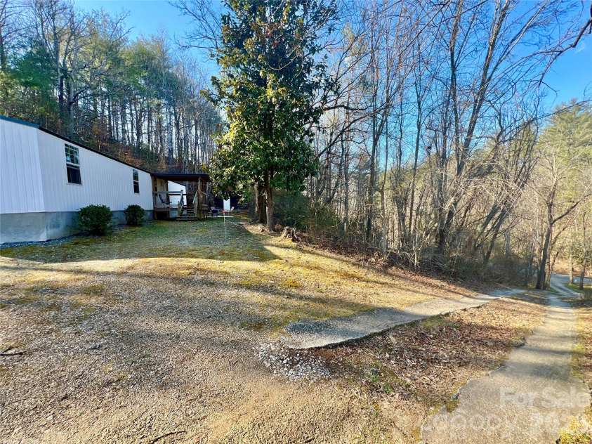 1019 Hudlin Gap Road, Pisgah Forest, NC 28768.  MLS# CAR4352720, YatesRealty ID 13458. Driveway