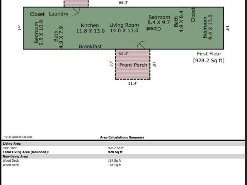 1019 Hudlin Gap Road, Pisgah Forest, NC 28768.  MLS# CAR4352720, YatesRealty ID 13458. Floorplan