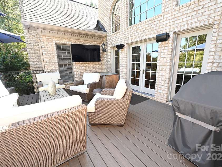 3996 Deer Run Drive, Conover, NC 28613.  MLS# CAR4300299, YatesRealty ID 1346. Composite Deck off living room Main Level