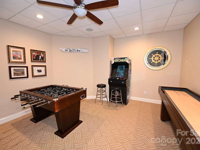 3996 Deer Run Drive, Conover, NC 28613.  MLS# CAR4300299, YatesRealty ID 1346. Game room lower level