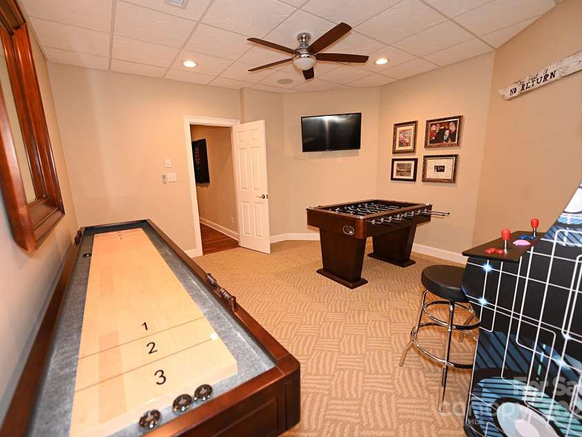3996 Deer Run Drive, Conover, NC 28613.  MLS# CAR4300299, YatesRealty ID 1346. Game room lower level