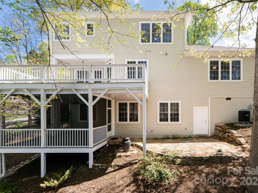 11 La Rue Court, Candler, NC 28715.  MLS# CAR4242161, YatesRealty ID 13467. Multiple outdoor spaces to enjoy nature