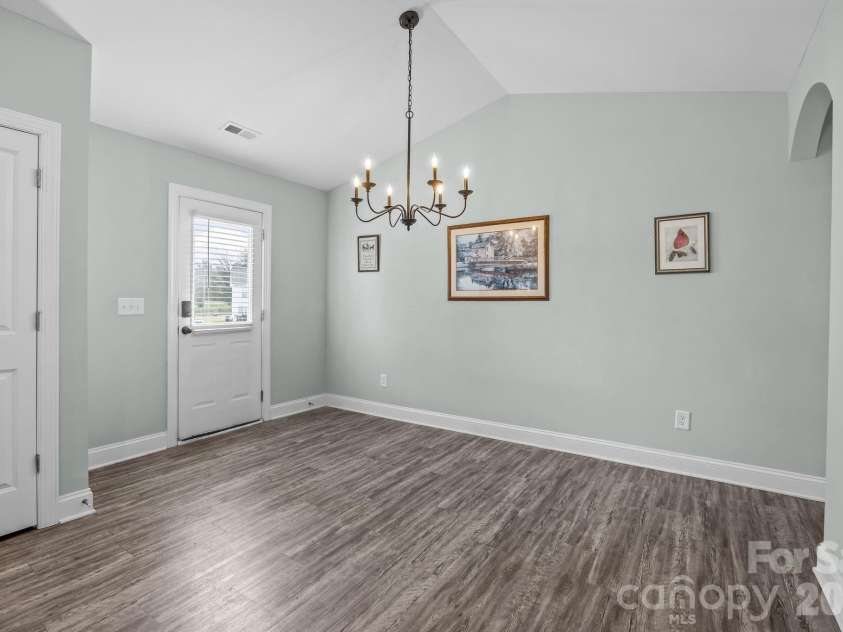 116 Gold Hill Avenue, Rockwell, NC 28138.  MLS# CAR4357336, YatesRealty ID 13489. Dining area- Light does convey