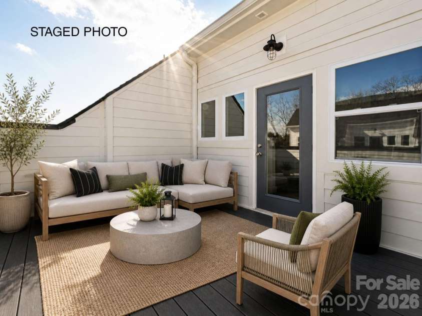 1217 34th Street, Charlotte, NC 28205.  MLS# CAR4139009, YatesRealty ID 1349. Rooftop Terrace *Virtually Staged*